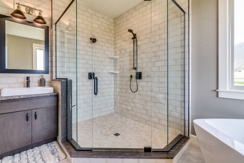 Shower with Glass Doors