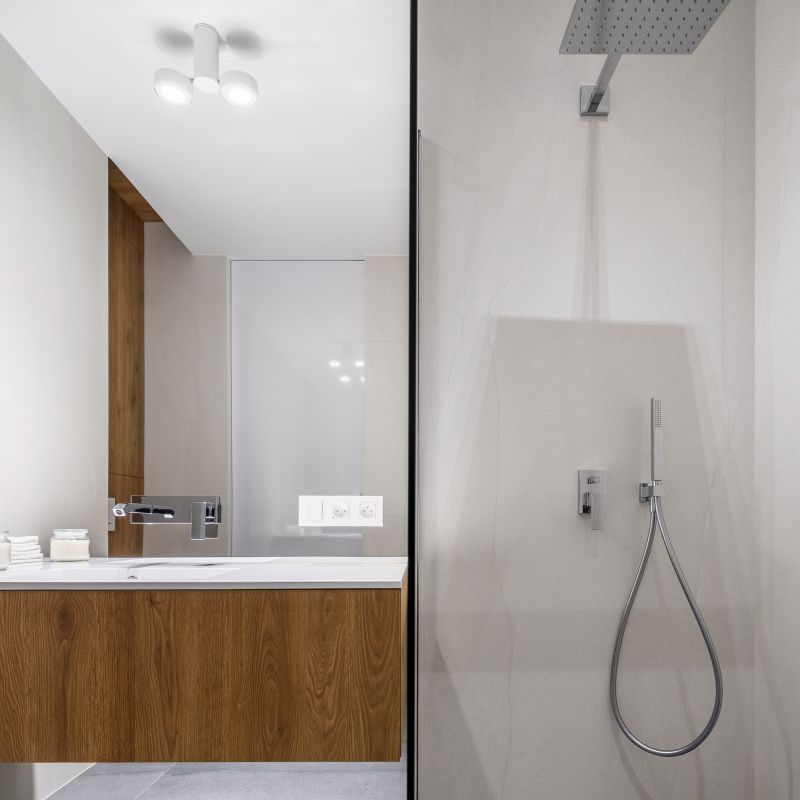 Elegant Shower and Vanity